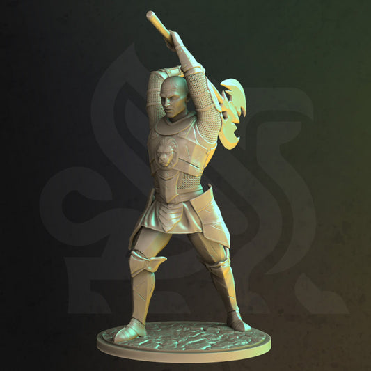 Knight Of The Lion - Striking (25mm Base)