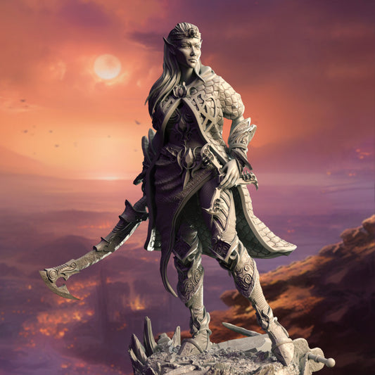 Female High Elf Spellblade - Standing (25mm Base)