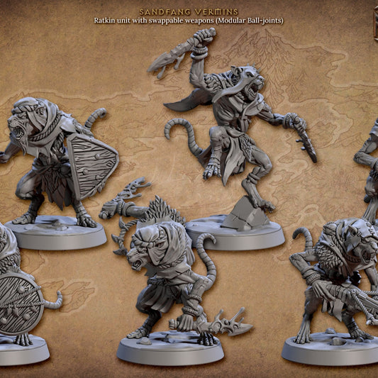 Cunning Ratkin Rogue Ambusher | Medium | Artisan Guild | D&D DnD Pathfinder Miniature