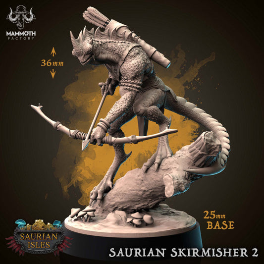 Saurian Skirmisher - Archer (25mm Base)