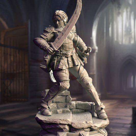 Elven Rogue Espionage Stealth | Medium | DM Stash | D&D DnD Pathfinder Miniature