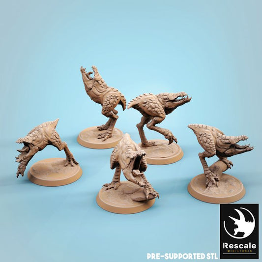 Reptilian Dinosaur Beast Monster | Medium | Rescale Miniatures | D&D DnD Pathfinder Miniature