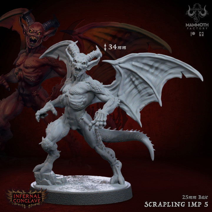 Scrapling Imps Fiendish Miniatures | Medium | Mammoth Factory | D&D DnD Pathfinder Miniature