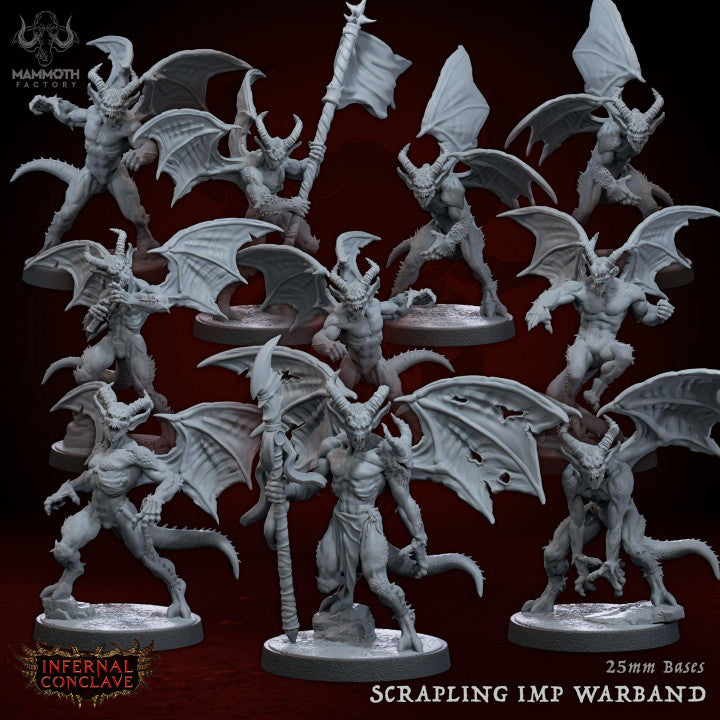 Scrapling Imps Fiendish Miniatures | Medium | Mammoth Factory | D&D DnD Pathfinder Miniature