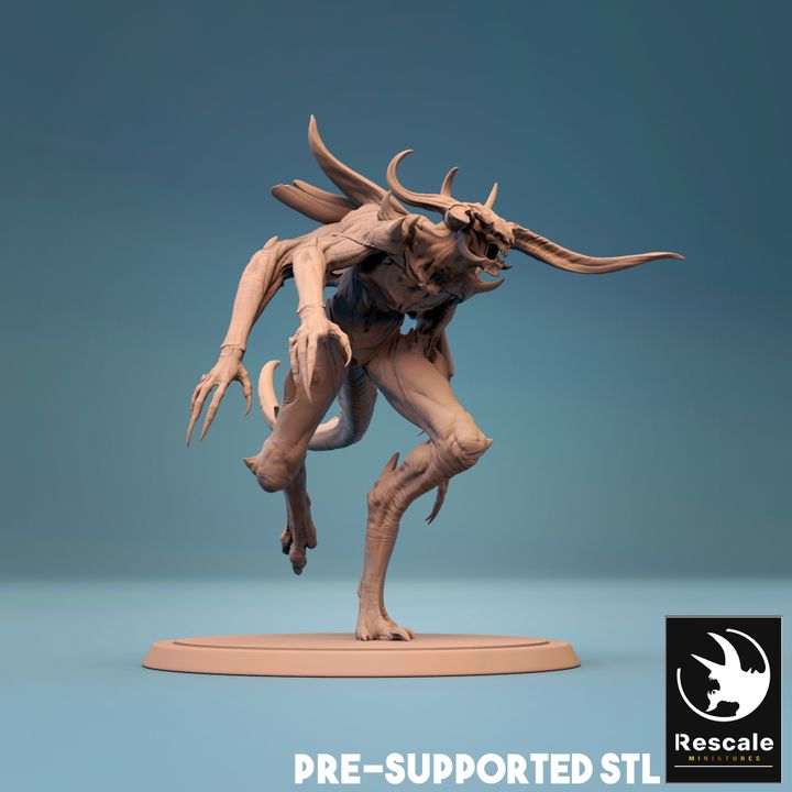 Tormentor Demon Fiends Chaos | Large | Rescale Miniatures | D&D DnD Pathfinder Miniature