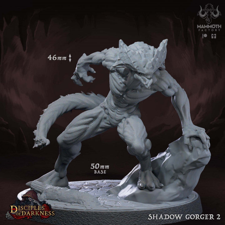 Shadow Gorger Ambush Beasts | Large | Mammoth Factory | D&D DnD Pathfinder Miniature