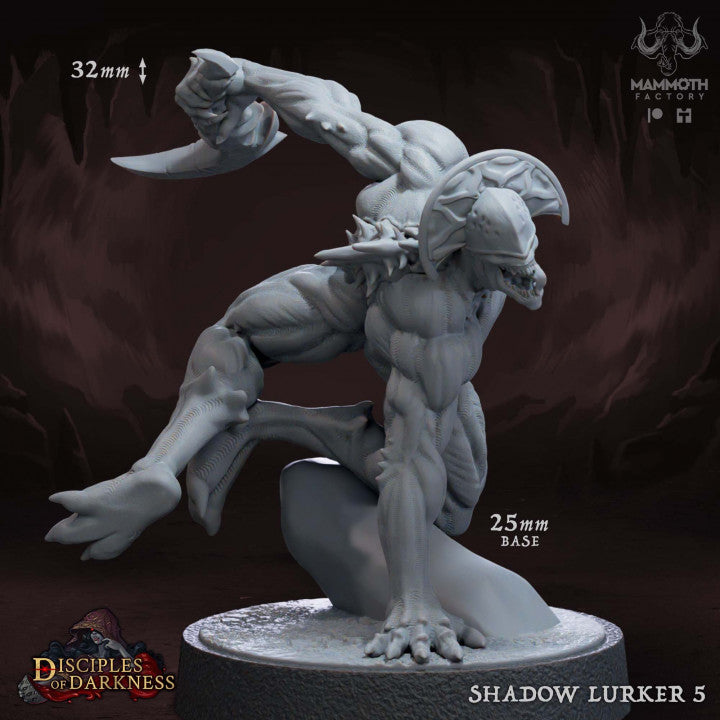 Shadow Lurker Stealth Rogue Ambush | Medium | Mammoth Factory | D&D DnD Pathfinder Miniature