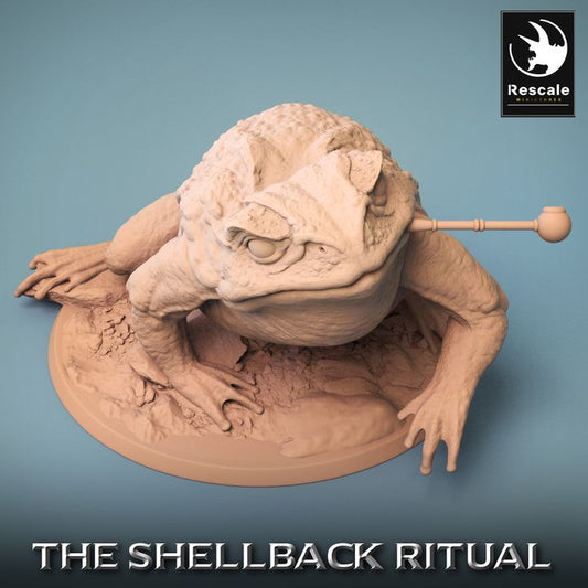 ShellBack Amphibian Mount Herald | Huge | Rescale Miniatures | D&D DnD Pathfinder Miniature