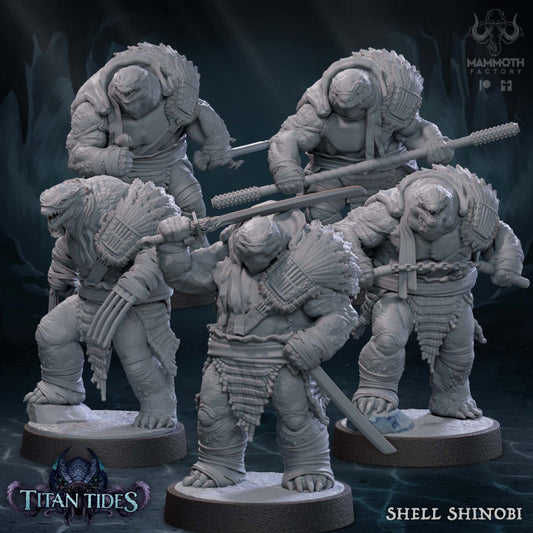 Tortle Monk Humanoid Stealth | Medium | Mammoth Factory | D&D DnD Pathfinder Miniature