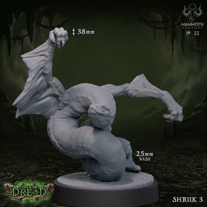 Serpentine Monstrosity Agility Shriiik | Medium | Mammoth Factory | D&D DnD Pathfinder Miniature