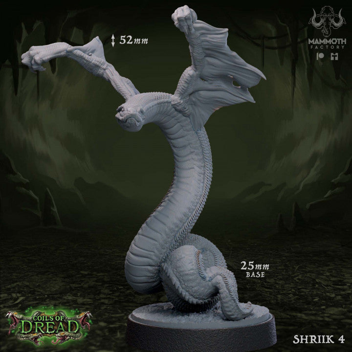 Serpentine Monstrosity Agility Shriiik | Medium | Mammoth Factory | D&D DnD Pathfinder Miniature