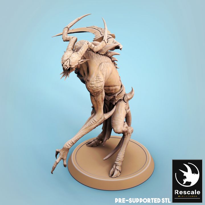 Infernum Demon Fiend Soldier | Medium | Rescale Miniatures | D&D DnD Pathfinder Miniature