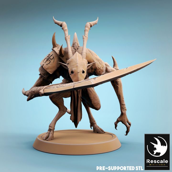 Infernum Demon Fiend Soldier | Medium | Rescale Miniatures | D&D DnD Pathfinder Miniature