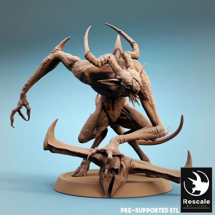 Infernum Demon Fiend Soldier | Medium | Rescale Miniatures | D&D DnD Pathfinder Miniature