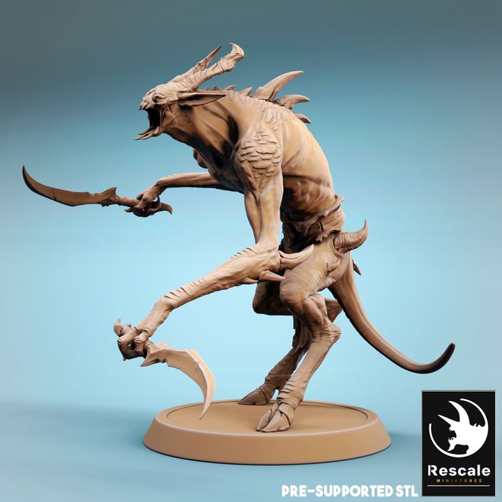 Infernum Demon Fiend Soldier | Medium | Rescale Miniatures | D&D DnD Pathfinder Miniature