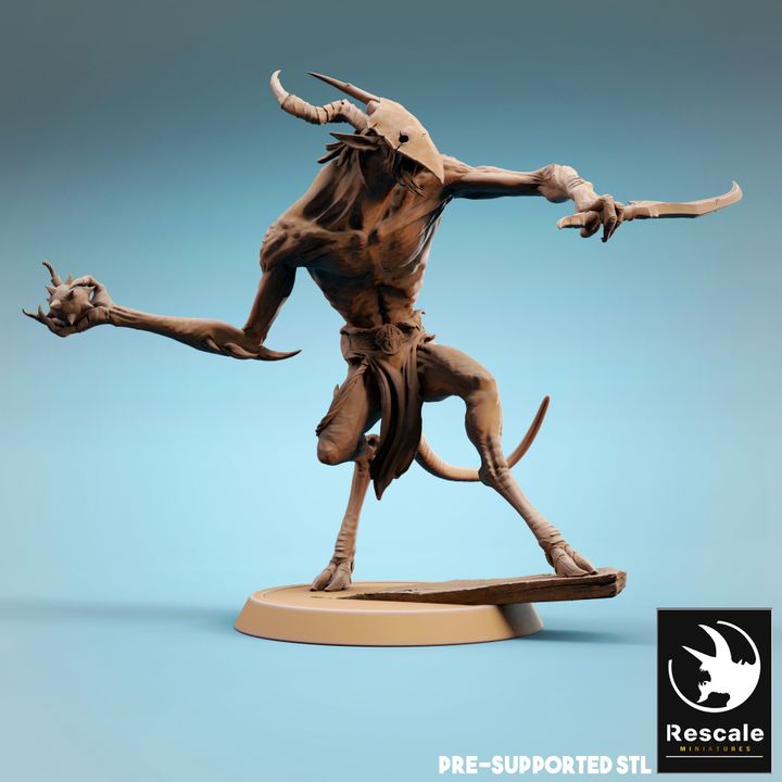 Infernum Demon Fiend Soldier | Medium | Rescale Miniatures | D&D DnD Pathfinder Miniature