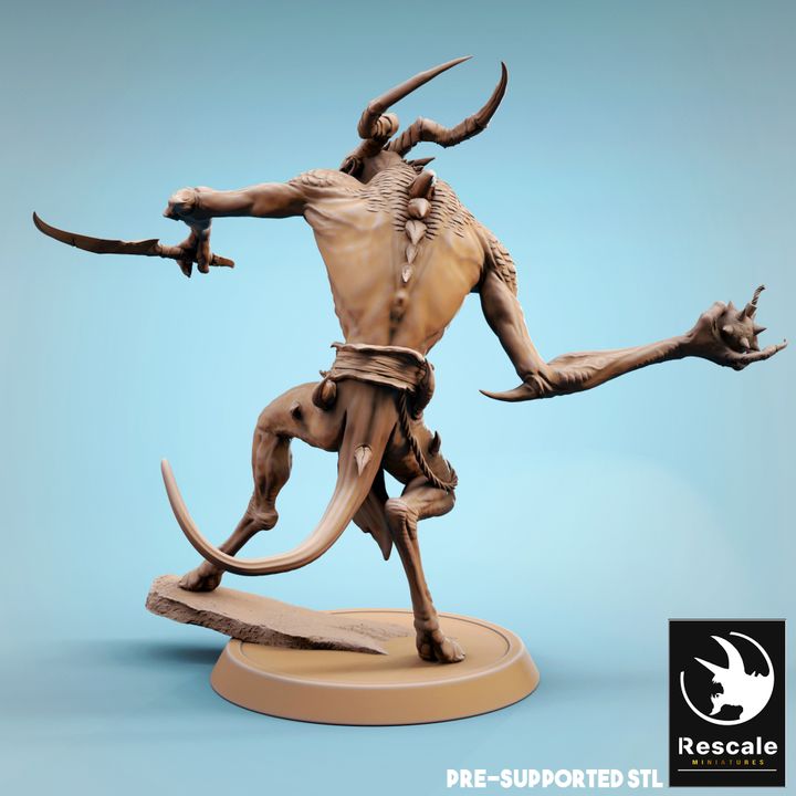 Infernum Demon Fiend Soldier | Medium | Rescale Miniatures | D&D DnD Pathfinder Miniature