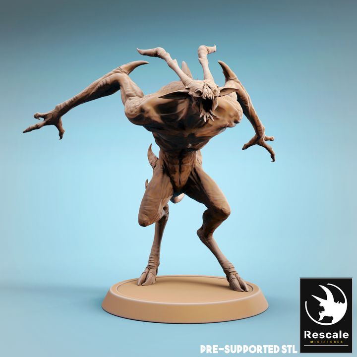 Infernum Demon Fiend Soldier | Medium | Rescale Miniatures | D&D DnD Pathfinder Miniature
