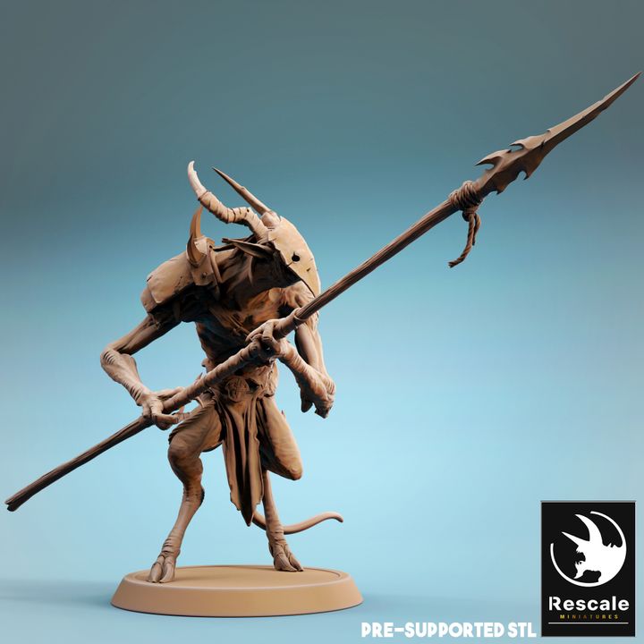 Infernum Demon Fiend Soldier | Medium | Rescale Miniatures | D&D DnD Pathfinder Miniature