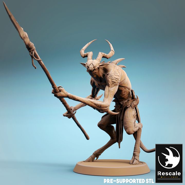 Infernum Demon Fiend Soldier | Medium | Rescale Miniatures | D&D DnD Pathfinder Miniature