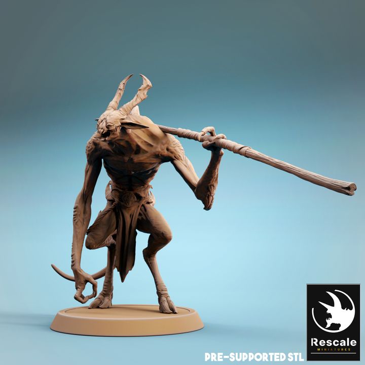 Infernum Demon Fiend Soldier | Medium | Rescale Miniatures | D&D DnD Pathfinder Miniature