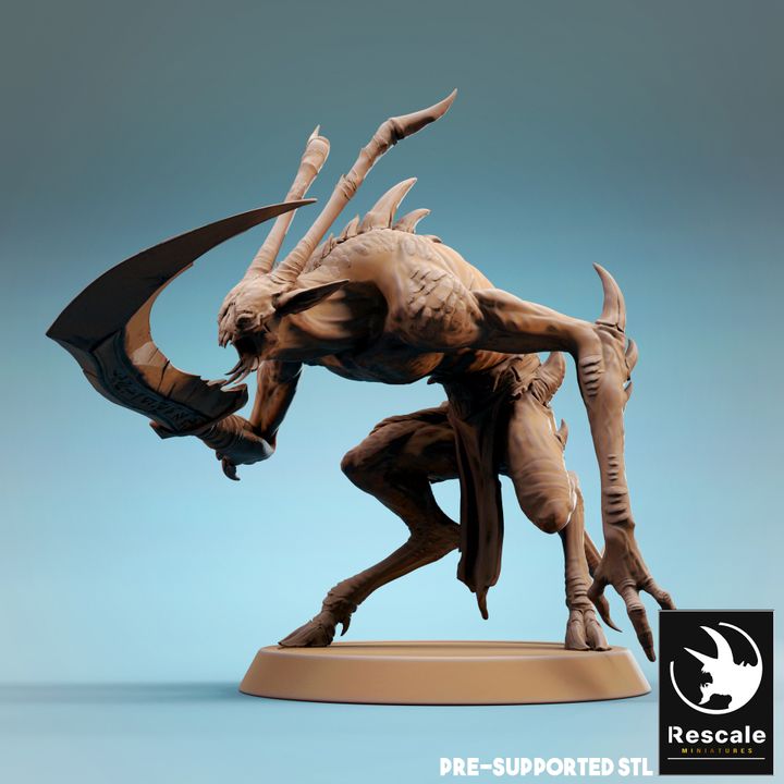 Infernum Demon Fiend Soldier | Medium | Rescale Miniatures | D&D DnD Pathfinder Miniature
