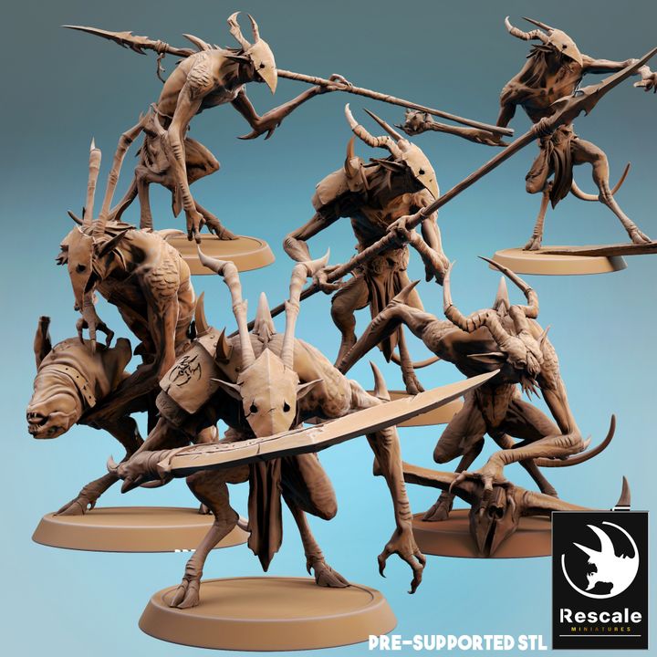 Infernum Demon Fiend Soldier | Medium | Rescale Miniatures | D&D DnD Pathfinder Miniature