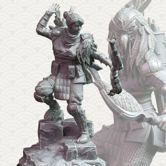 Samurai of the Falcon - Striking (25mm Base)