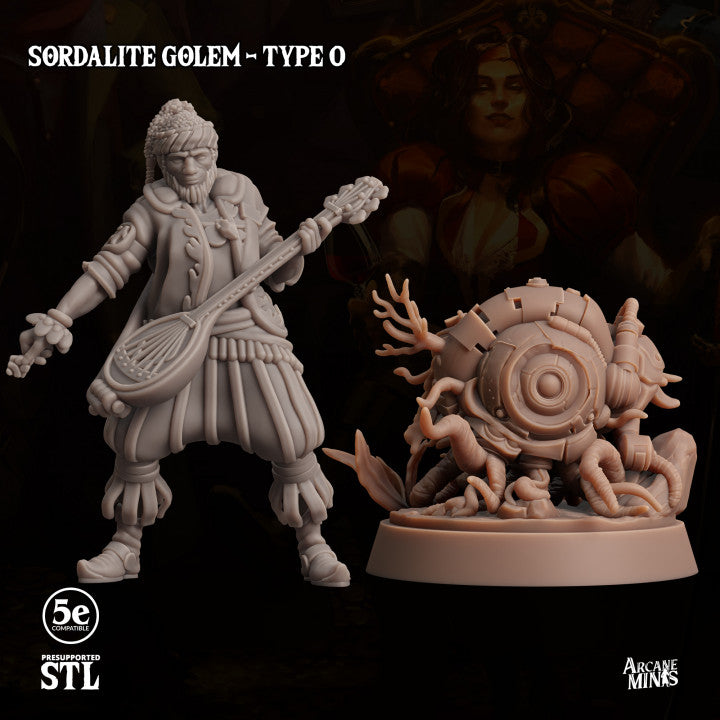 Sentry Constructs Golem Miniature | Large | Sordane Publishing | D&D DnD Pathfinder Miniature