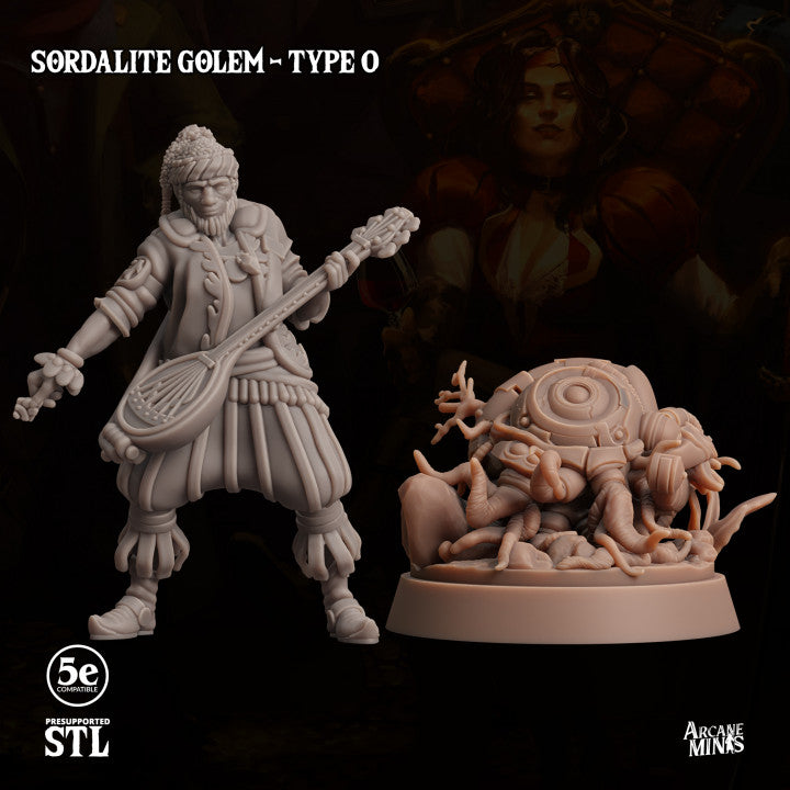 Sentry Constructs Golem Miniature | Large | Sordane Publishing | D&D DnD Pathfinder Miniature
