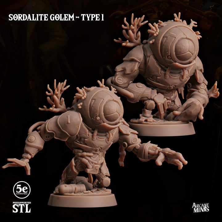 Sentry Constructs Golem Miniature | Large | Sordane Publishing | D&D DnD Pathfinder Miniature