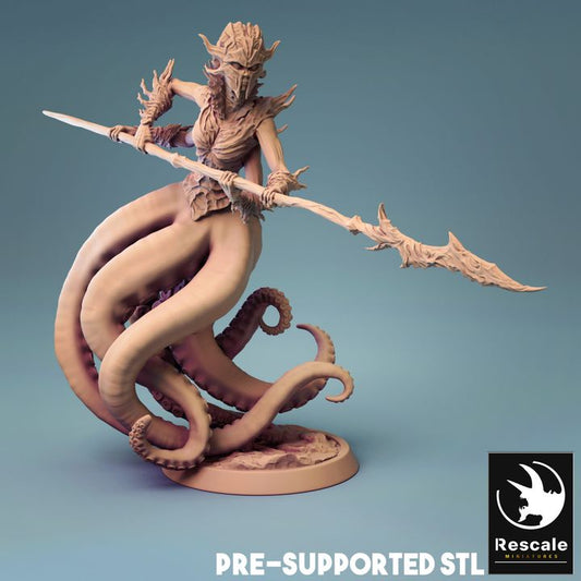 Sea Guardian - Spear (25mm Base)