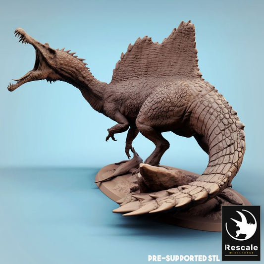 Spinosaurus - Roaring (100mm Base)