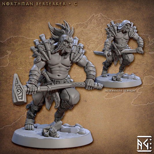 Northman Barbarian Berserker Humanoid | Medium | Artisan Guild | D&D DnD Pathfinder Miniature