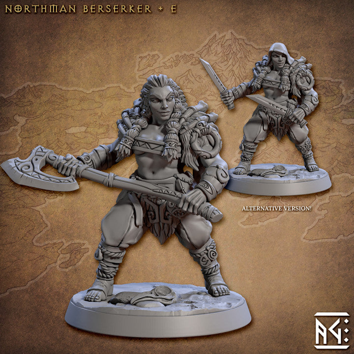 Northman Berserker Barbarian Warrior | Medium | Artisan Guild | D&D DnD Pathfinder Miniature