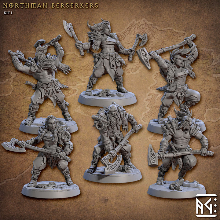 Northman Berserker Warrior Barbarian | Medium | Artisan Guild | D&D DnD Pathfinder Miniature