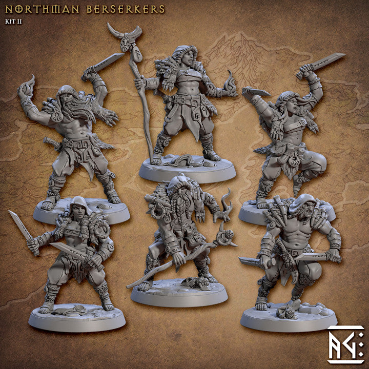 Northman Berserker Barbarian Warrior | Medium | Artisan Guild | D&D DnD Pathfinder Miniature