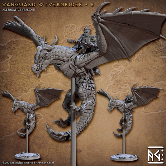 Vanguard Wyvern Rider - Mounted (50mm Base)