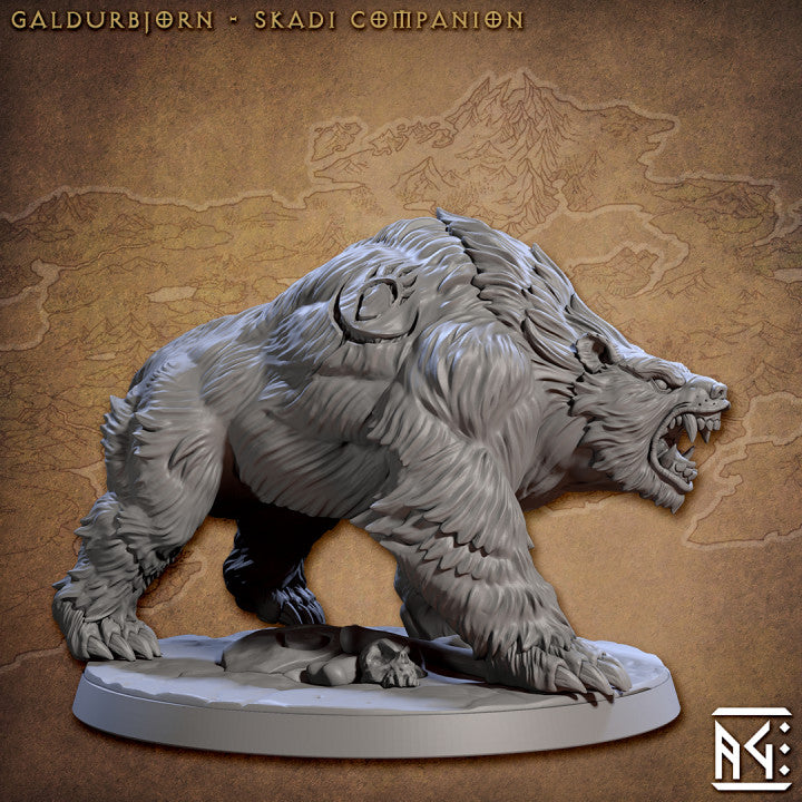 Bear Druid Ranger Companion | Large | Artisan Guild | D&D DnD Pathfinder Miniature