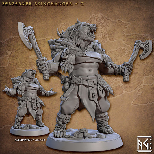 Berserker Skinchanger Wild Fighter Beasts | Large | Artisan Guild | D&D DnD Pathfinder Miniature