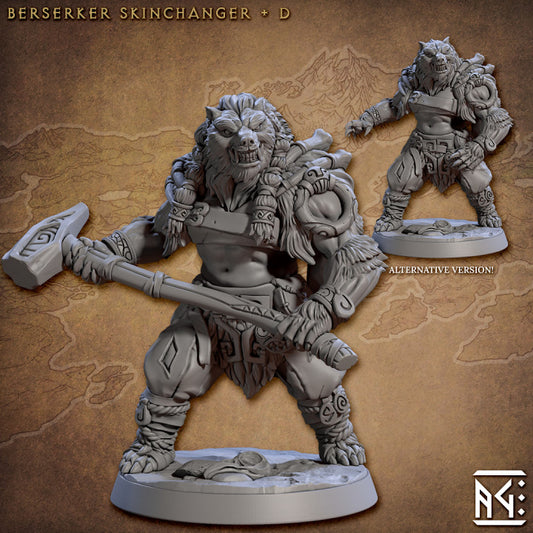 Berserker Skinchanger Bear Beast Barbarian | Large | Artisan Guild | D&D DnD Pathfinder Miniature