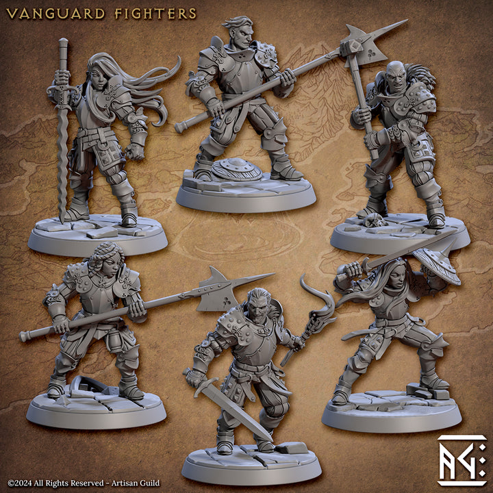 Vanguard Fighter Warrior Model | Medium | Artisan Guild | D&D DnD Pathfinder Miniature