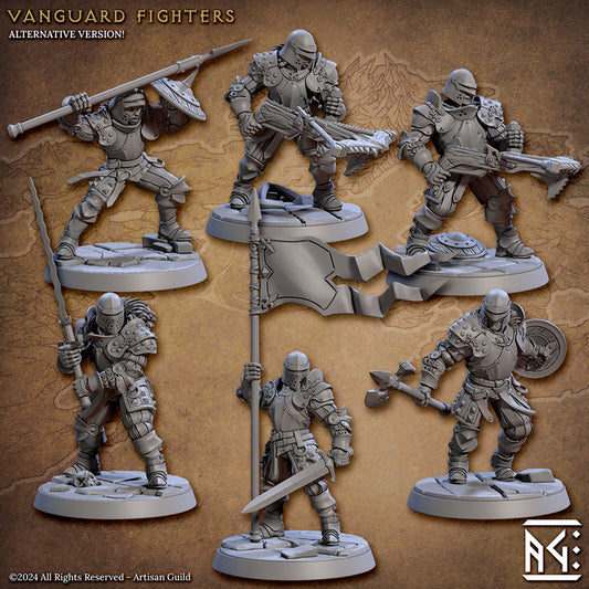 Vanguard Fighter Warrior Miniature | Medium | Artisan Guild | D&D DnD Pathfinder Miniature