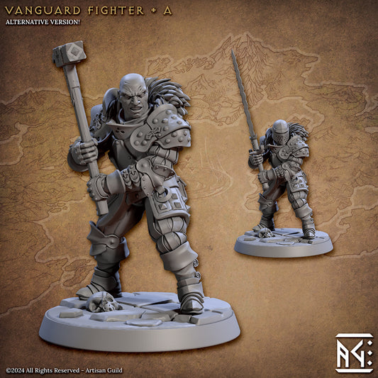 Vanguard Fighter Warrior Model | Medium | Artisan Guild | D&D DnD Pathfinder Miniature