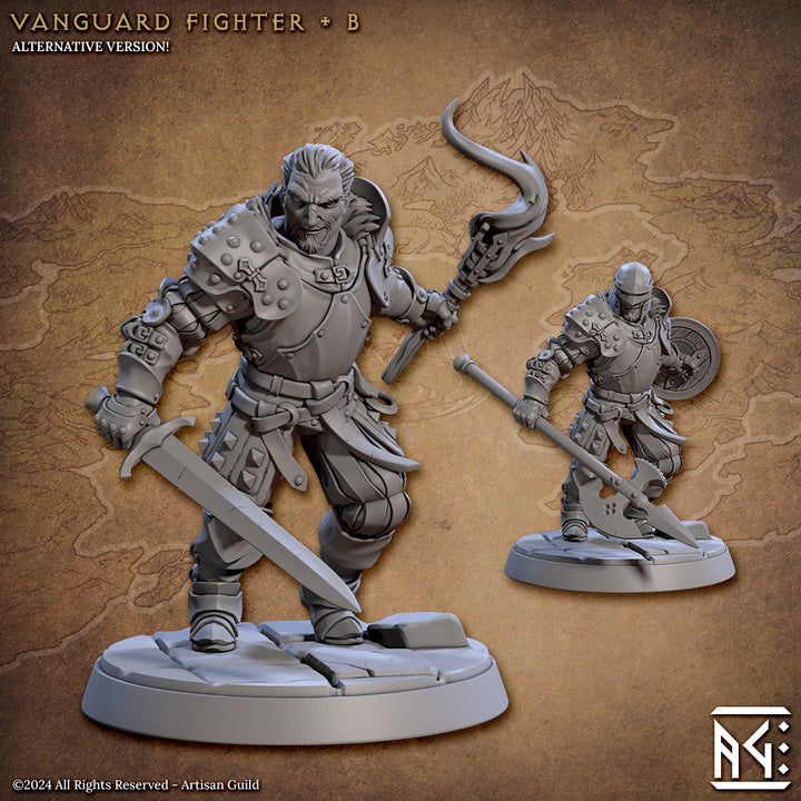 Vanguard Fighter Warrior Miniature | Medium | Artisan Guild | D&D DnD Pathfinder Miniature