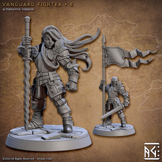 Vanguard Fighter Armor Mastery Adaptable | Medium | Artisan Guild | D&D DnD Pathfinder Miniature