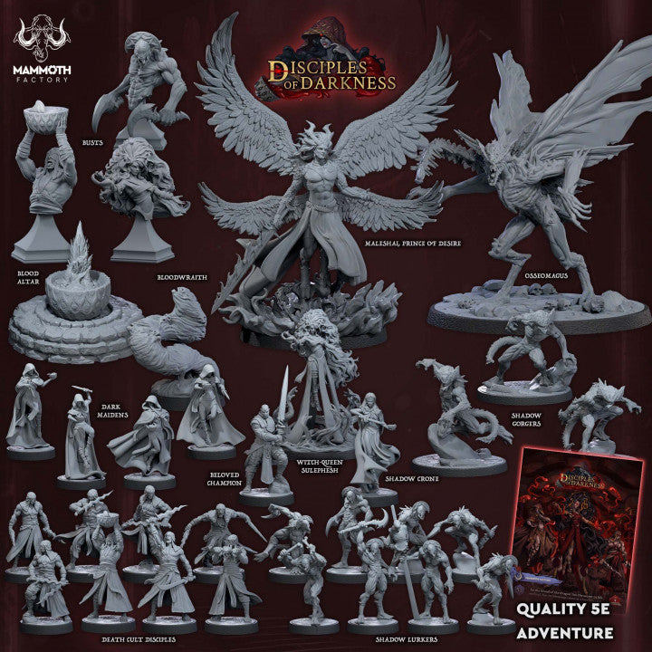 Demon Prince Fiends Wings Large | Mammoth Factory | D&D DnD Pathfinder Miniature
