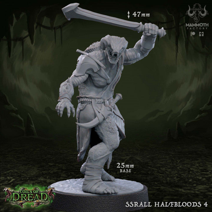 Reptilian Warrior Lizardfolk Fighter | Medium | Mammoth Factory | D&D DnD Pathfinder Miniature