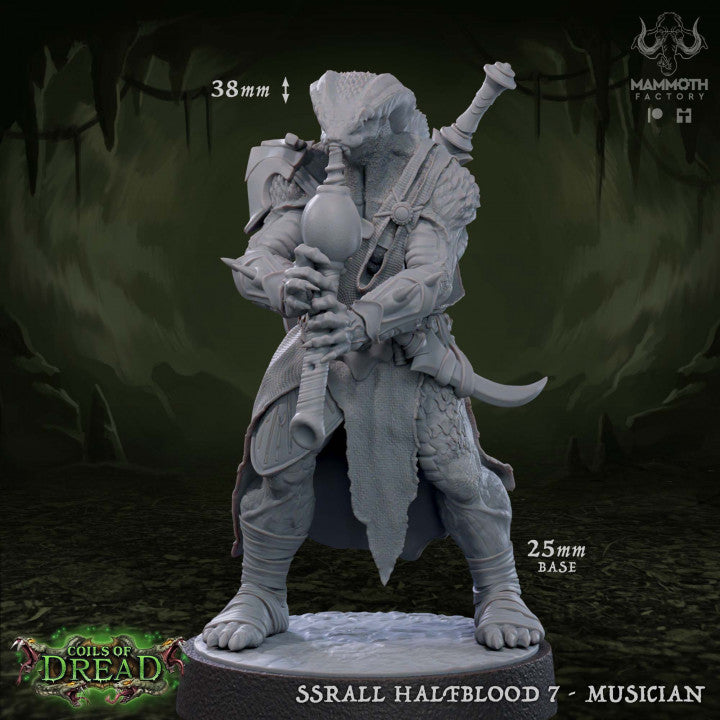 Reptilian Warrior Lizardfolk Fighter | Medium | Mammoth Factory | D&D DnD Pathfinder Miniature