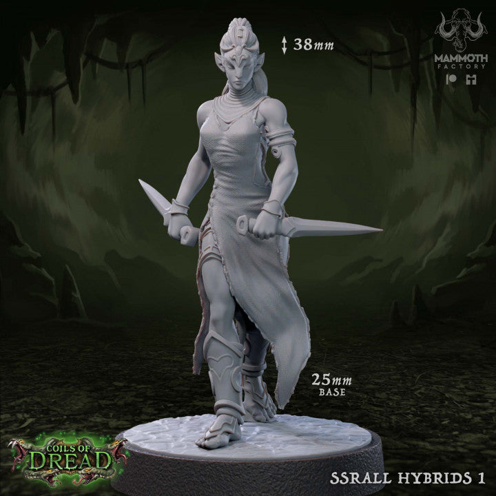 Reptilian Warrior Humanoid Rogue | Medium | Mammoth Factory | D&D DnD Pathfinder Miniature